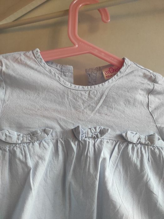 Jasnoniebieska błękitna koszula bluzka 92 sinsay