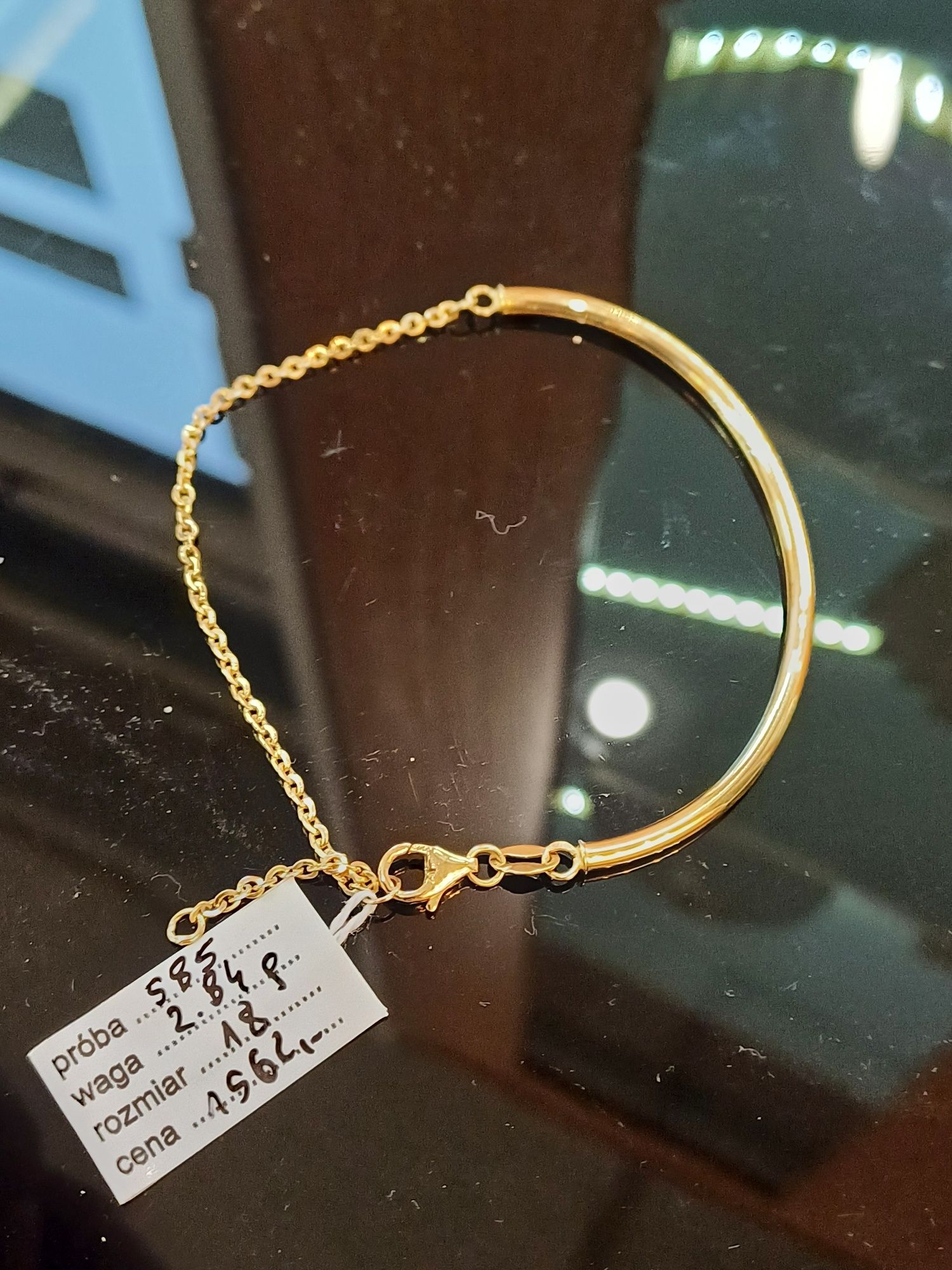 Złota bransoleta  pr 585