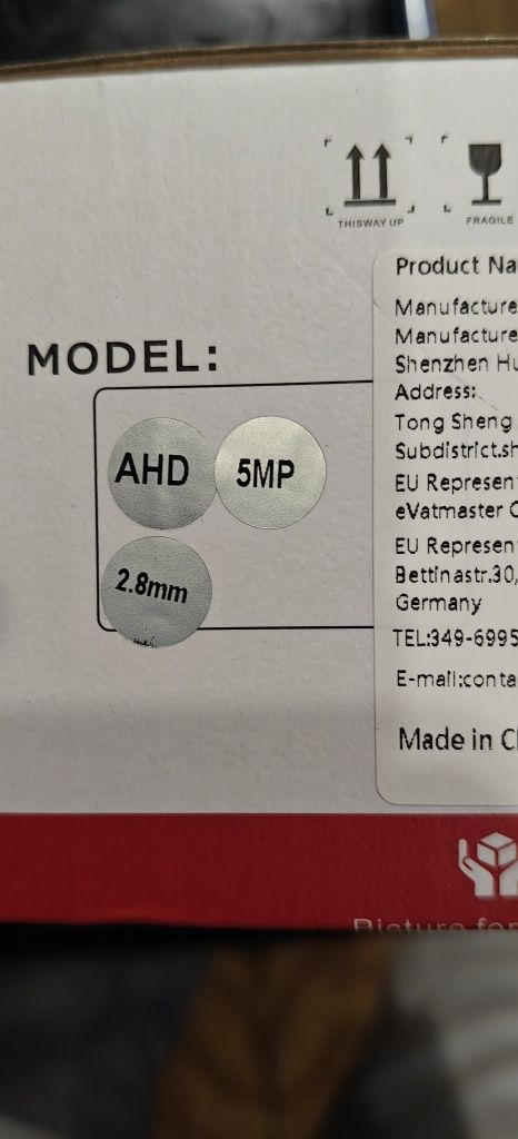 Камера AHD 5мп  2.8mm обзор