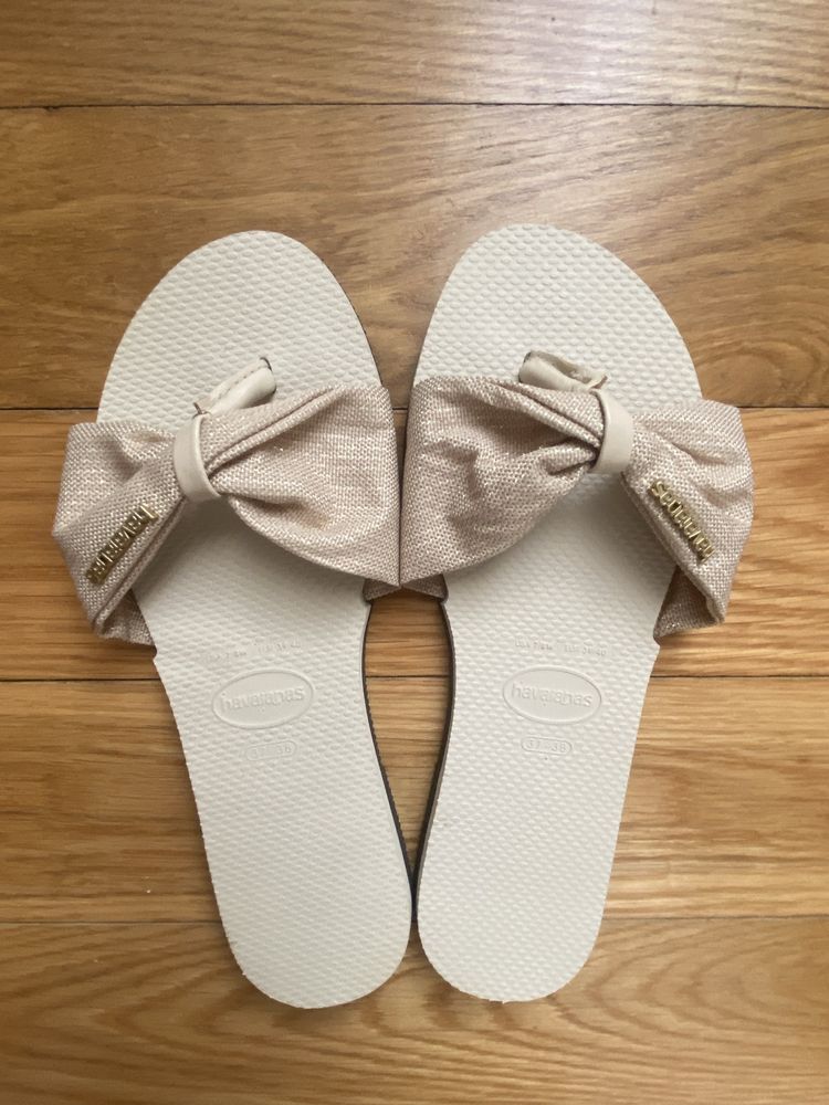 Havaianas you St. Tropez BEGE PALHA N. 37/38 NOVAS