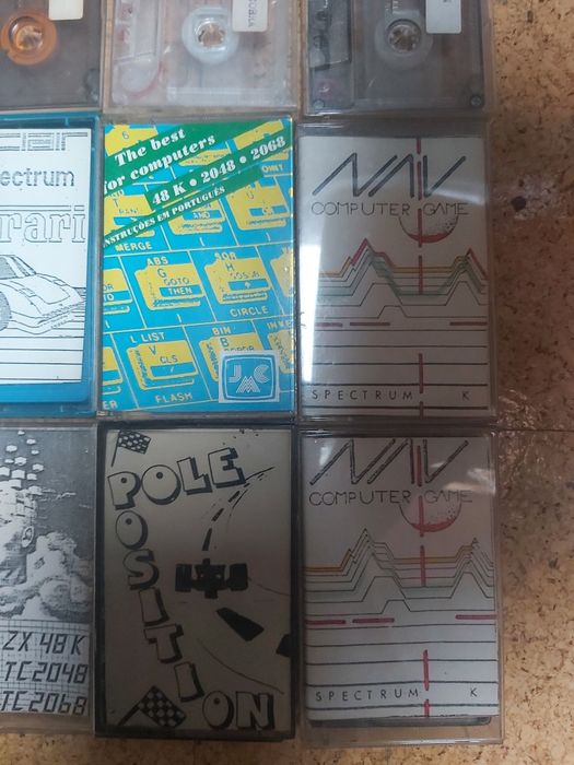 Jogos antigos em cassete