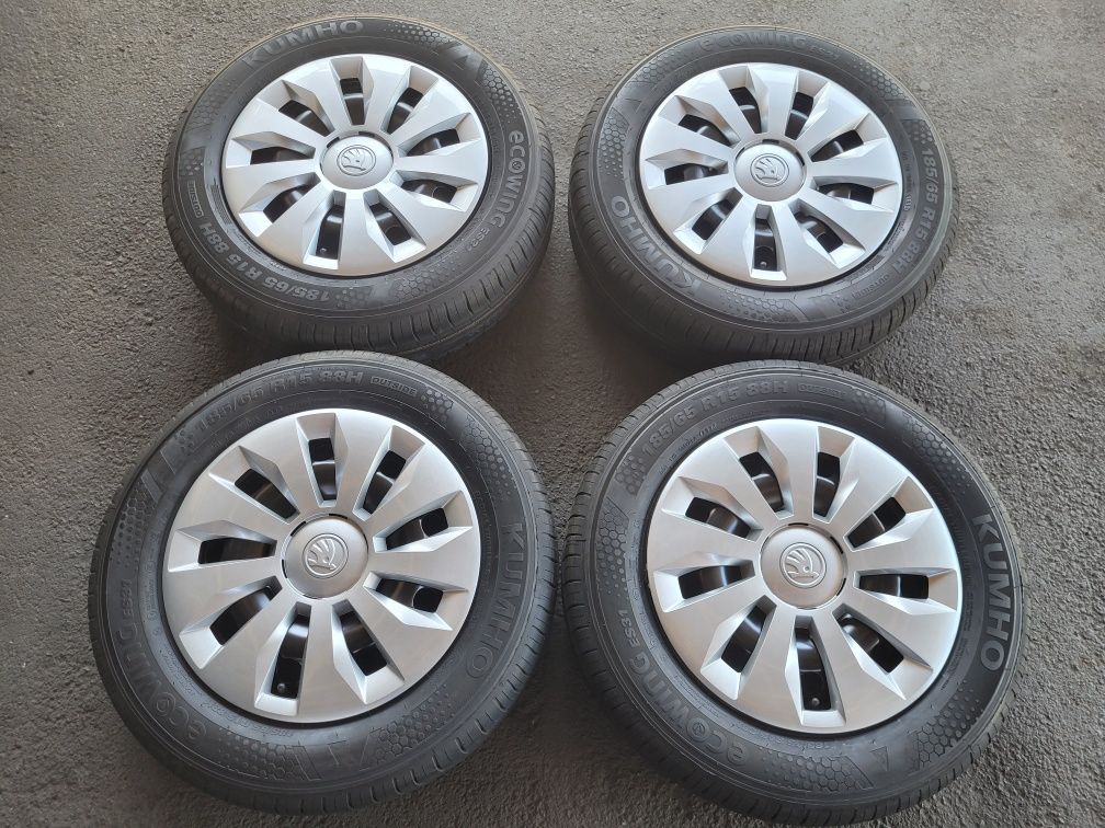 Nowy Kpl Kół 5x100 15 Kumho Ecowing ES31 185.65.15 88H Rok 2023