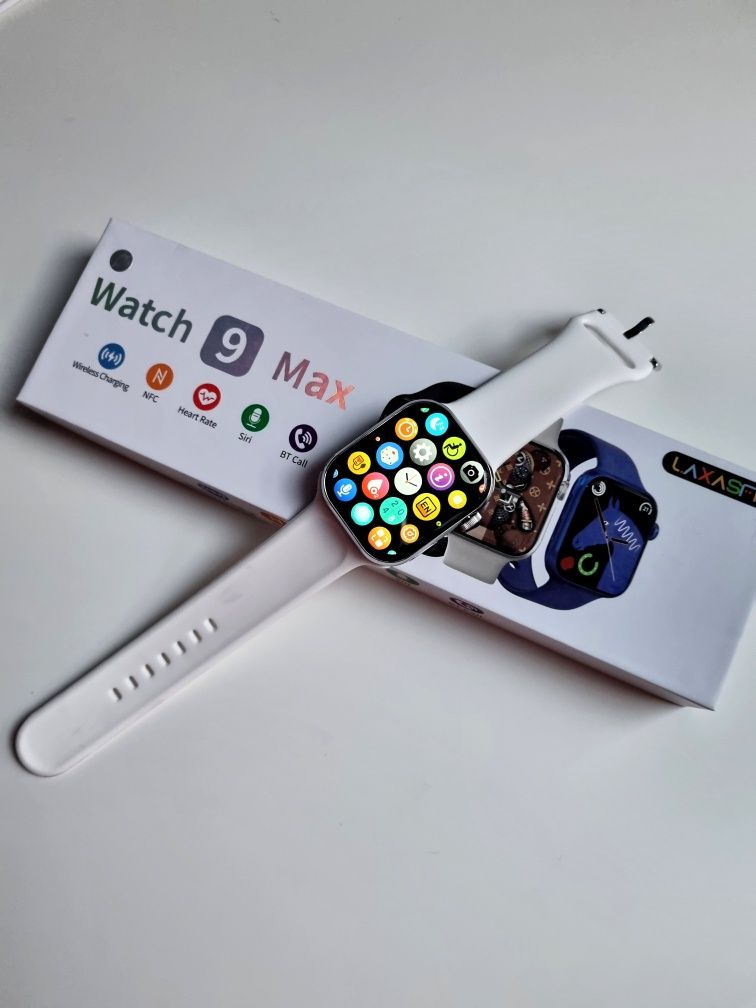 Smartwatch 9 Max biały pasek