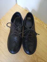 Туфли ботинки кожа на шнурках для мальчика от Zara
