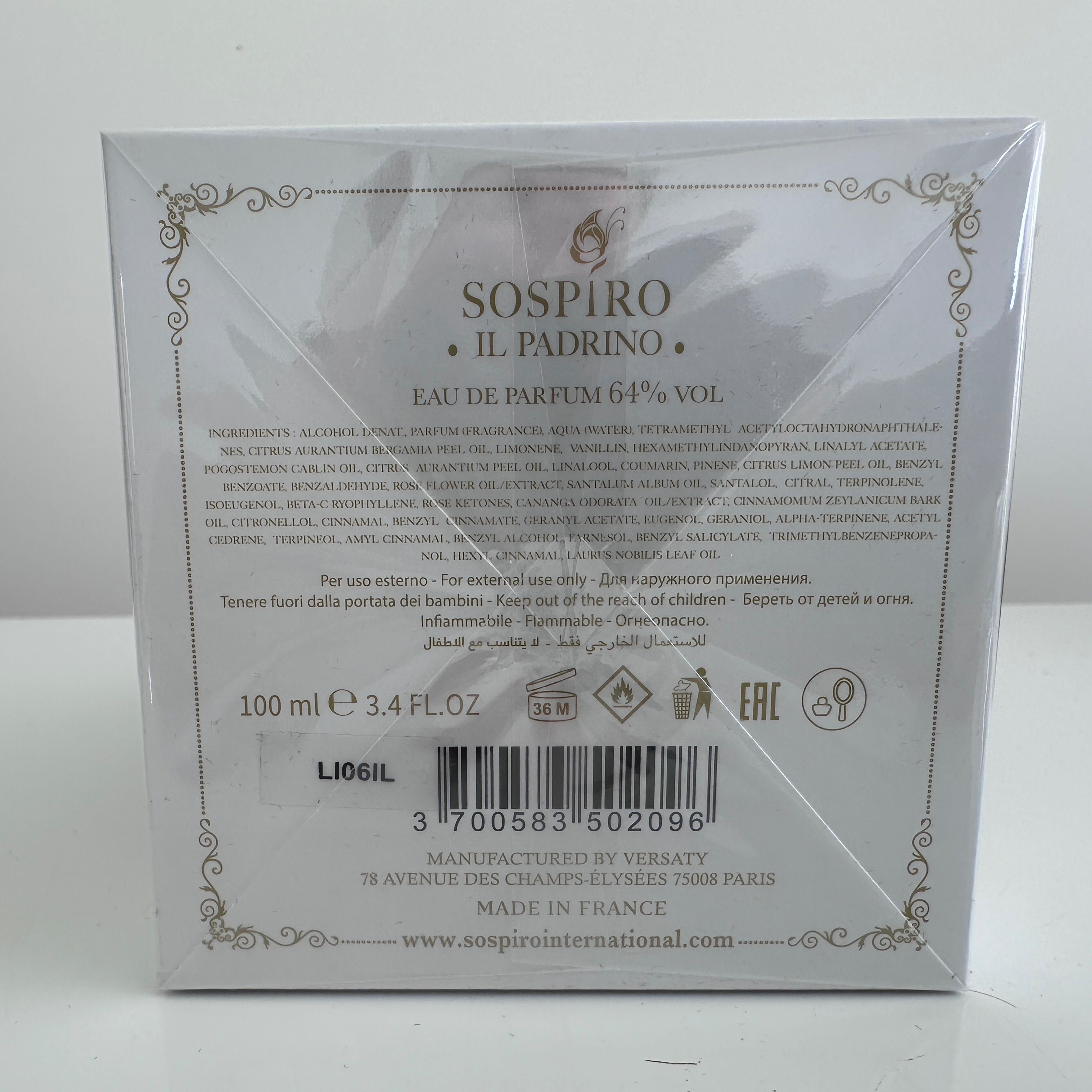 Sospiro Perfumes Il Padrino EDP 100 ml /NOWOŚĆ/