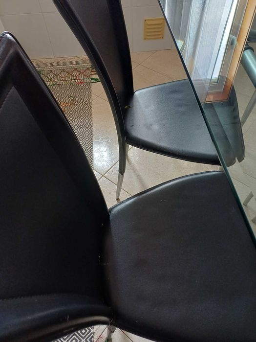 Vidro para mesa 160X85 PORTUS c/ oferta cadeiras e estrutura de mesa