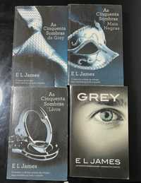 Livros As Cinquenta Sombras de Grey + Grey