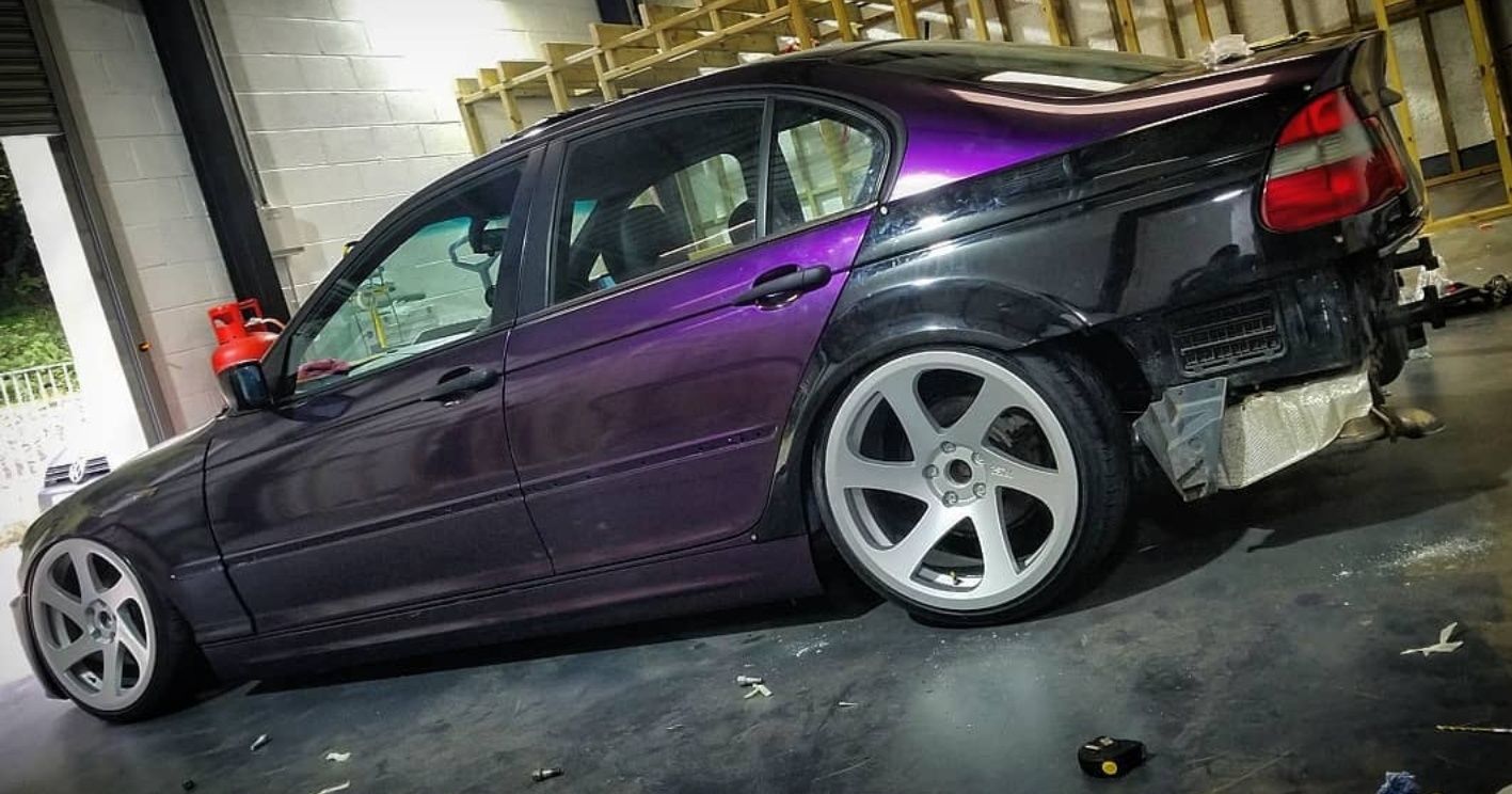 Bmw e46 sedan M3 abas alargamento drift stance