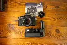 Canon F1 z Canon FD 50 mm 1.4 SSC