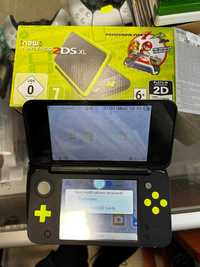 New Nintendo 2DS XL czarny/zielony używany w boxie