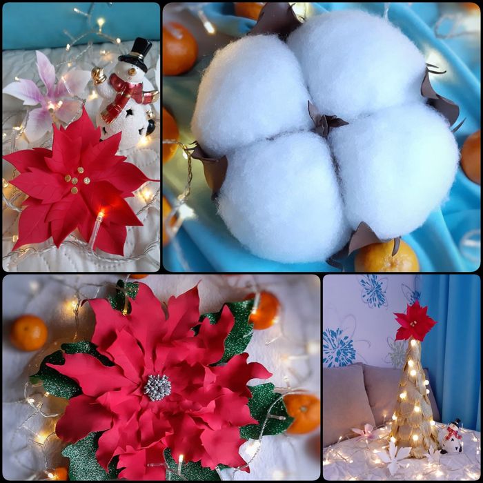 Квіти на свято Квіти ручної роботи Цветы из фоамирана Декор