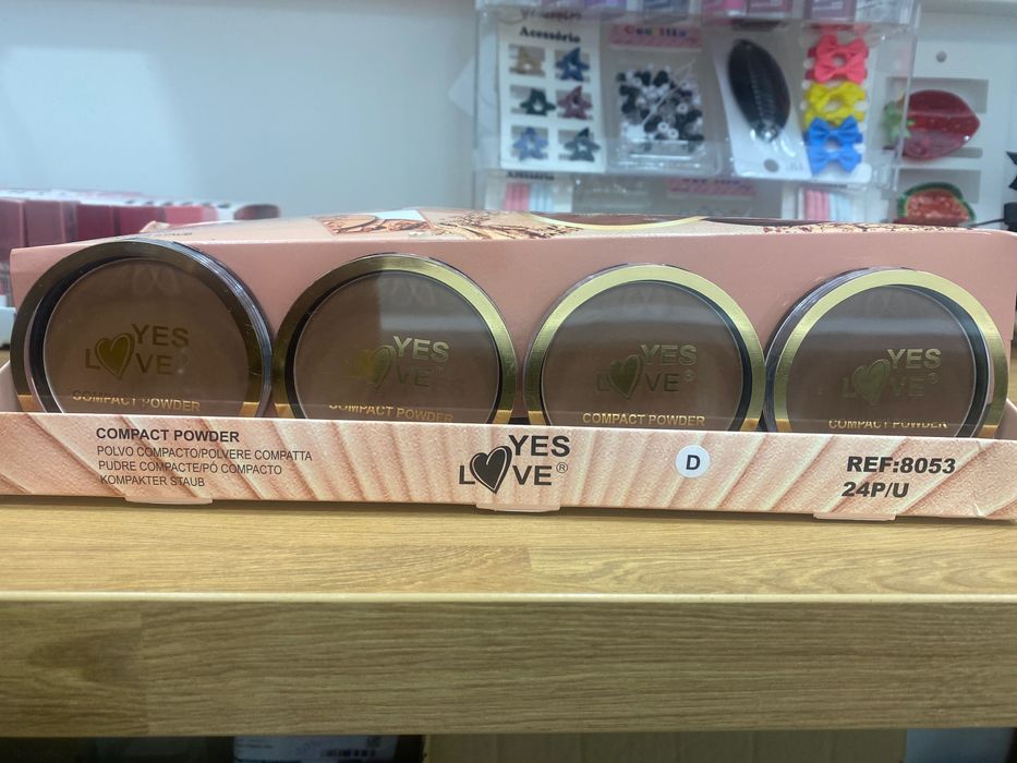 Po compacto para rosto 24 peças