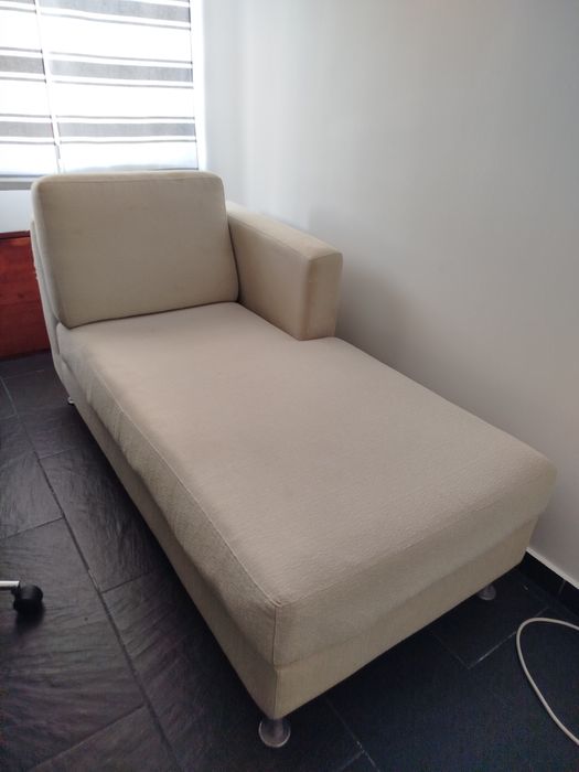 Chaise-longue pés metalicos