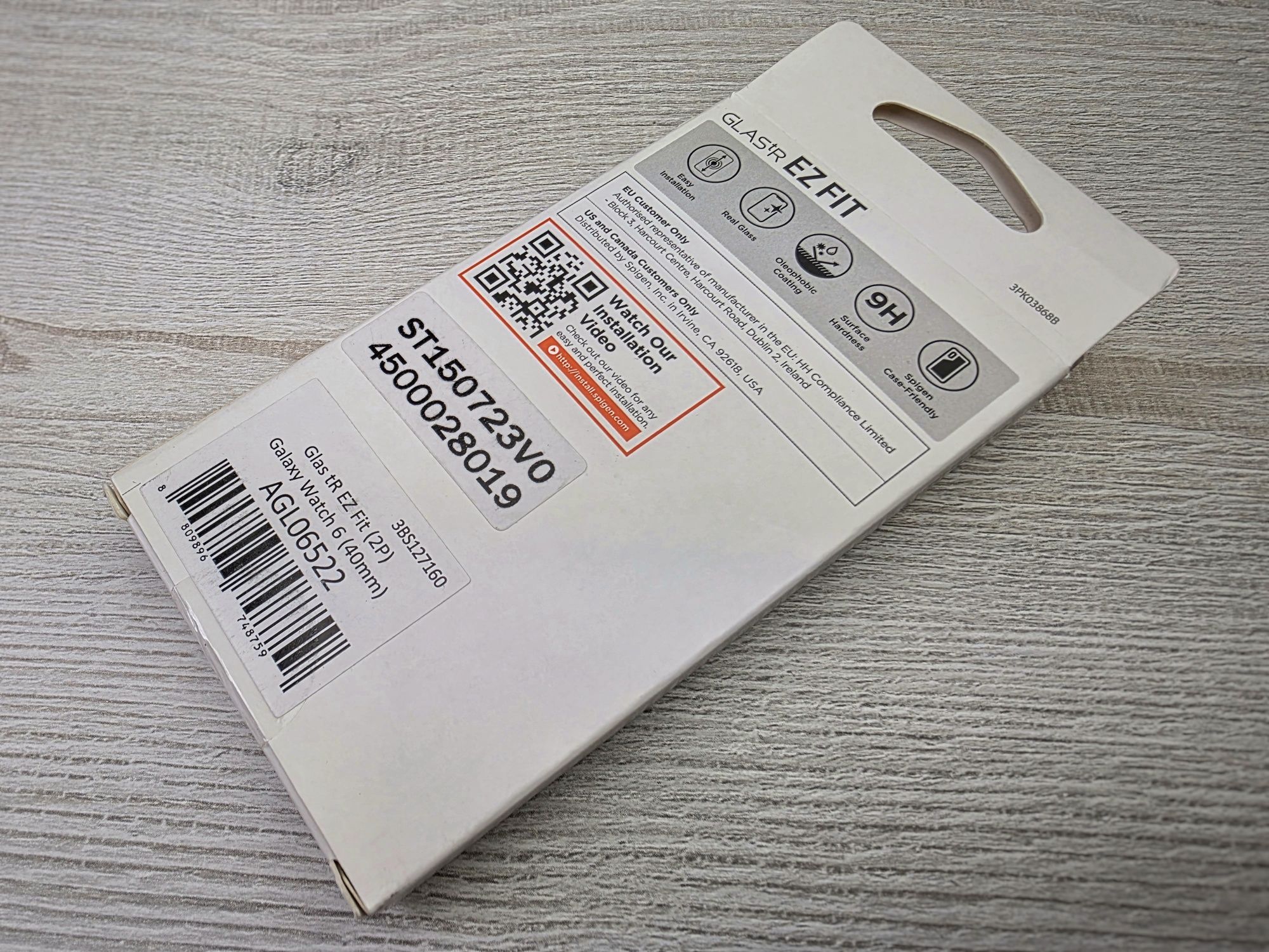 Захисне скло Spigen EZ Fit Glas.tR Galaxy Watch6 40mm (2шт) • ОРИГІНАЛ