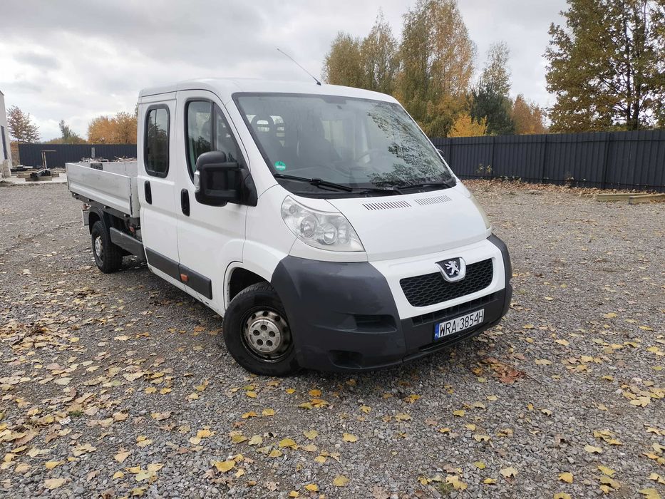 Peugeot boxer skrzynia dubel kabina 7 osobowy