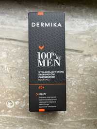 Wygładzający skórę krem przeciw zmarszczkom 40+ Dermika 100% for Men