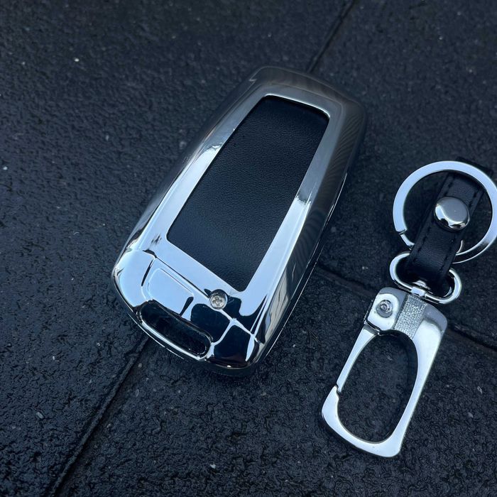 Чехол для смарт ключа хром BMW F01 F07 F10 F20 F25 F30 F32 F34 F36 БМВ