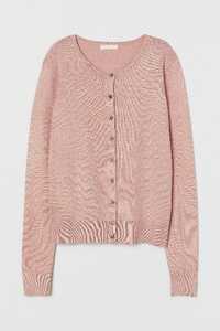 H&M sweterek kardigan na guziki niebieski roz. S