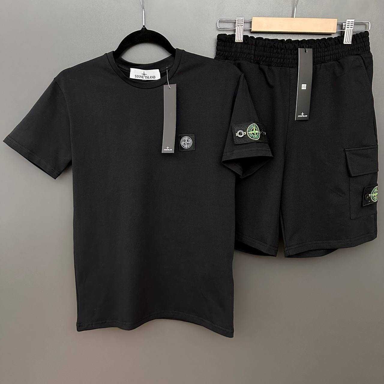 Костюм Stone Island футболка шорти Стон Айленд комплект літній XS-3XL