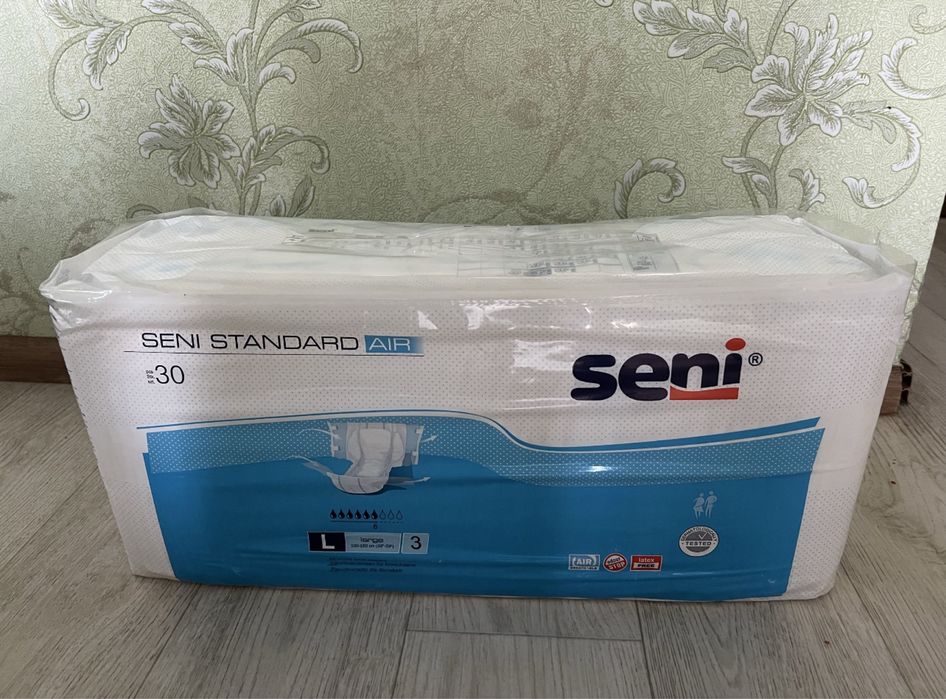 Подгузники для взрослых Seni Standard Air L 30 шт.