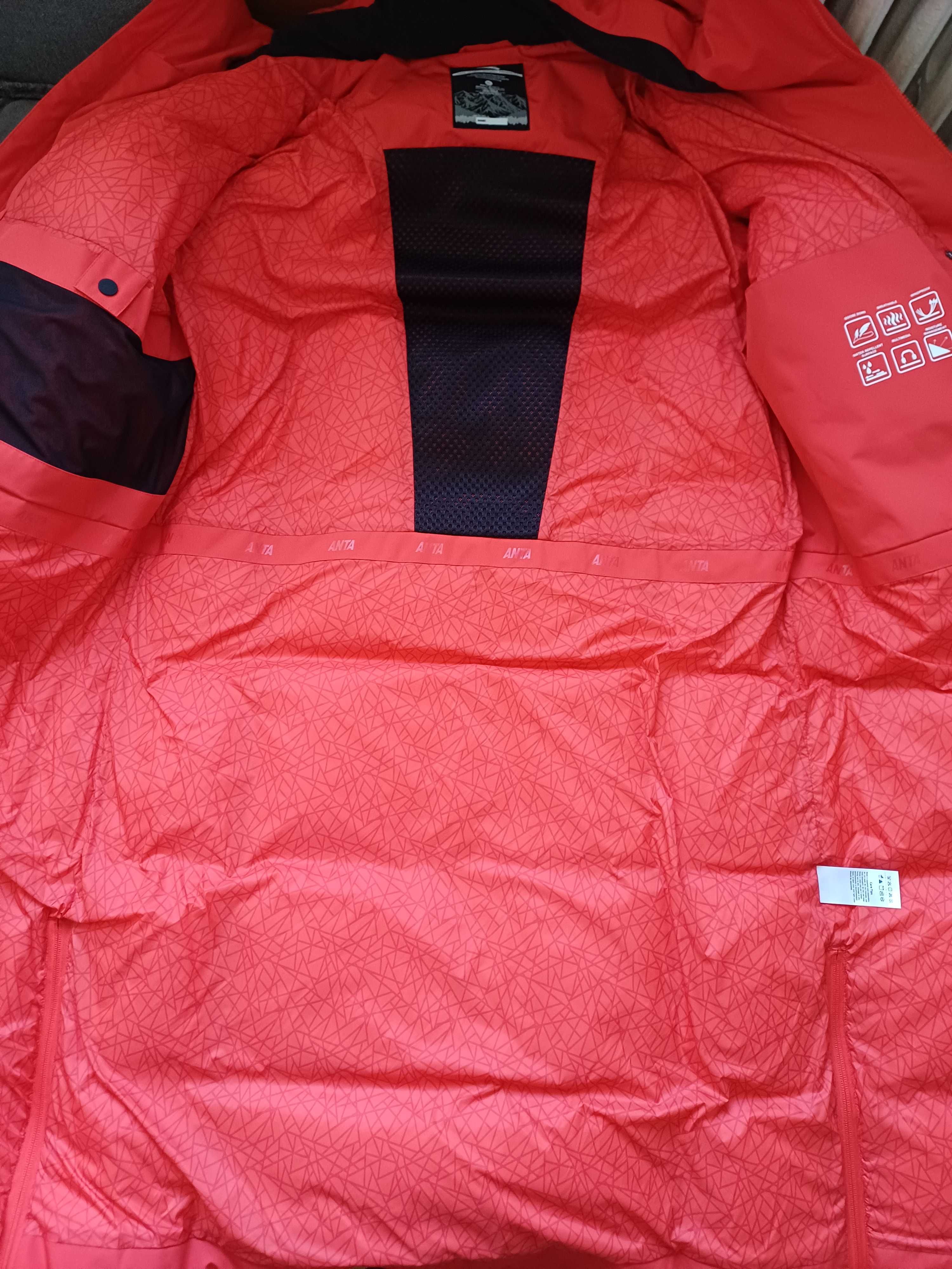 Anta Sports długi puchowy płaszcz rozmiar XL