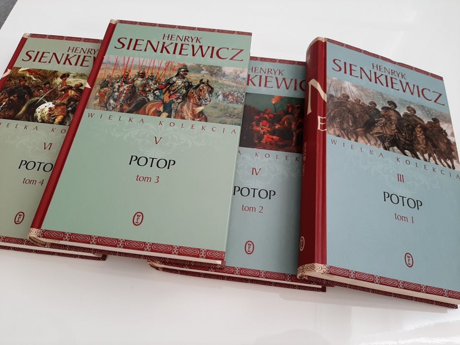 Henryk Sienkiewicz Potop komplet nowych książek 4 tomy