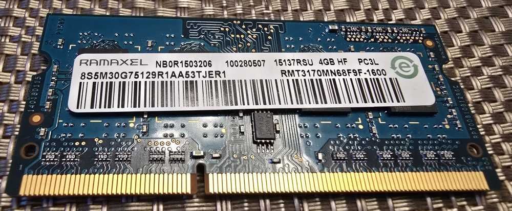 Pamięć RAM 2 x 4GB DDR3 HF PC3L Ramaxel i Crucial  - Lenovo