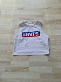 Crop top krotka koszulka LEVIS oryginalna biała rozmiar 34 XS