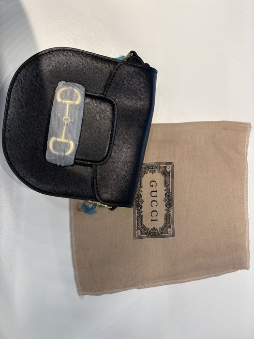 Torebka skórzana Gucci horsebit