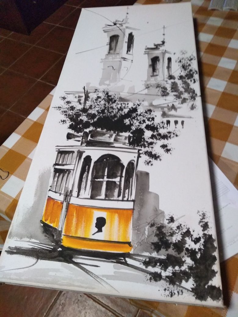 Pintura em tela decorativa
