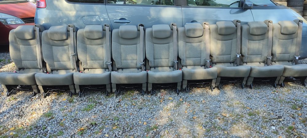 Fotel tył tylny Espace IV przedlift 2i3 rząd  bus kamper  wbudowanypas