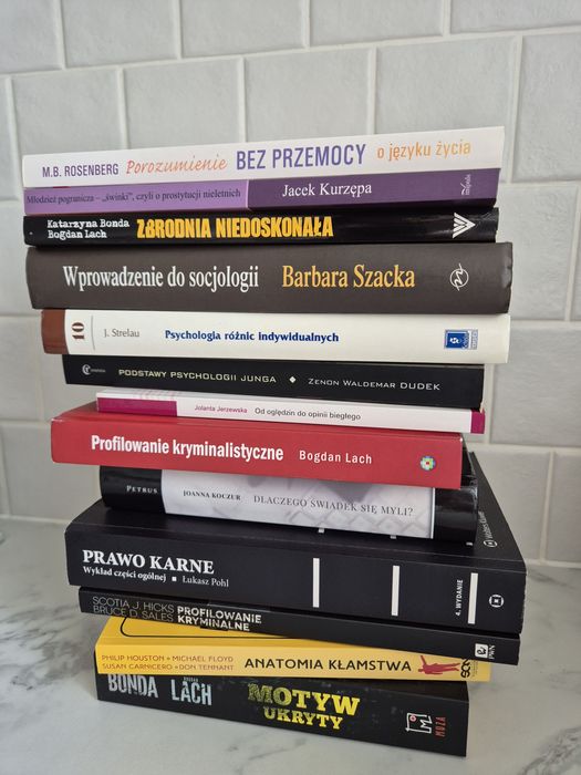 Książki kryminologia, psychologia śledcza, profilowanie kryminalne
