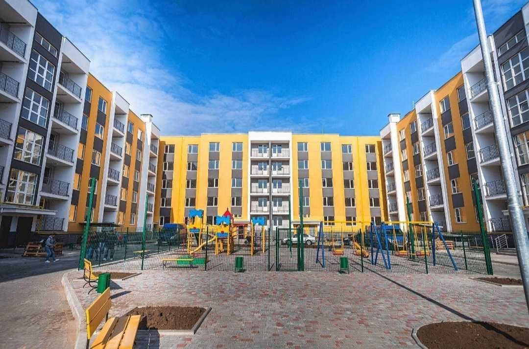 Новая квартира в ЖК Седьмое небо, 4й этаж, вид во двор. 34метра.