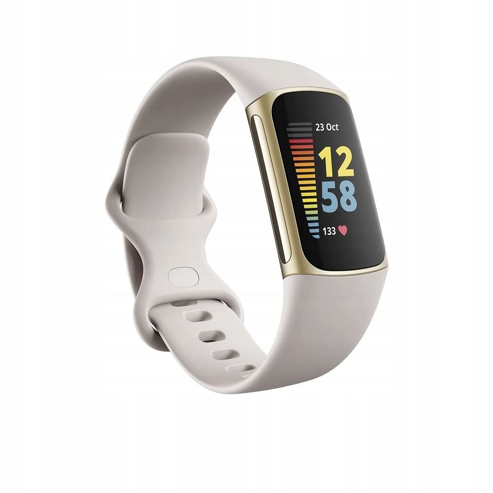 outlet smartband fitbit charge 5 beżowy