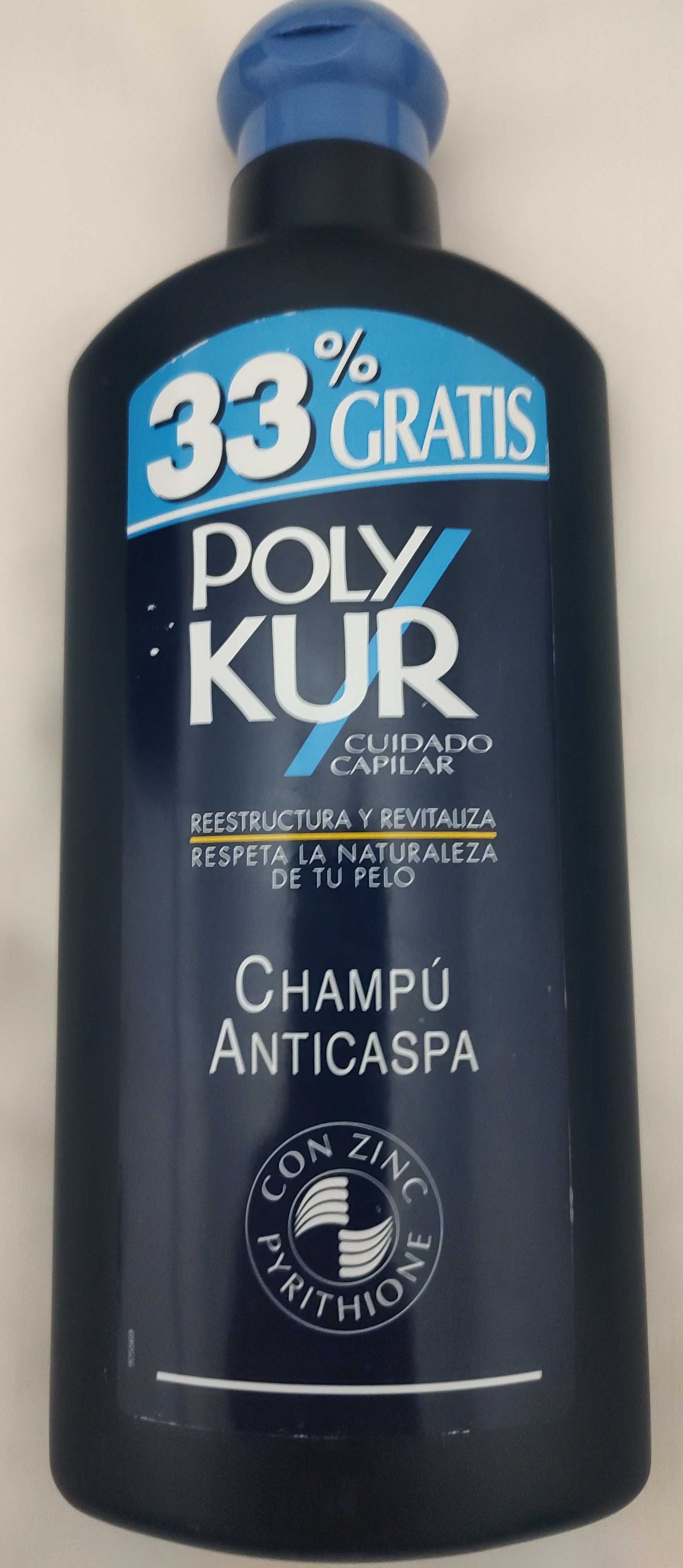 Champô (7) anticaspa revitalizante PolyKur 400ml