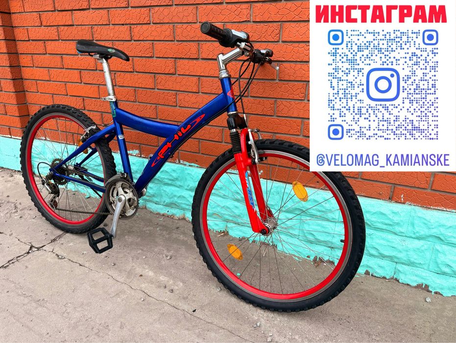 Велосипед Phill Горный колёса 26 из Европы Shimano