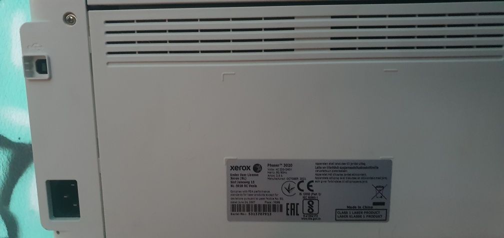 Продам принтер  xerox phaser 3020
