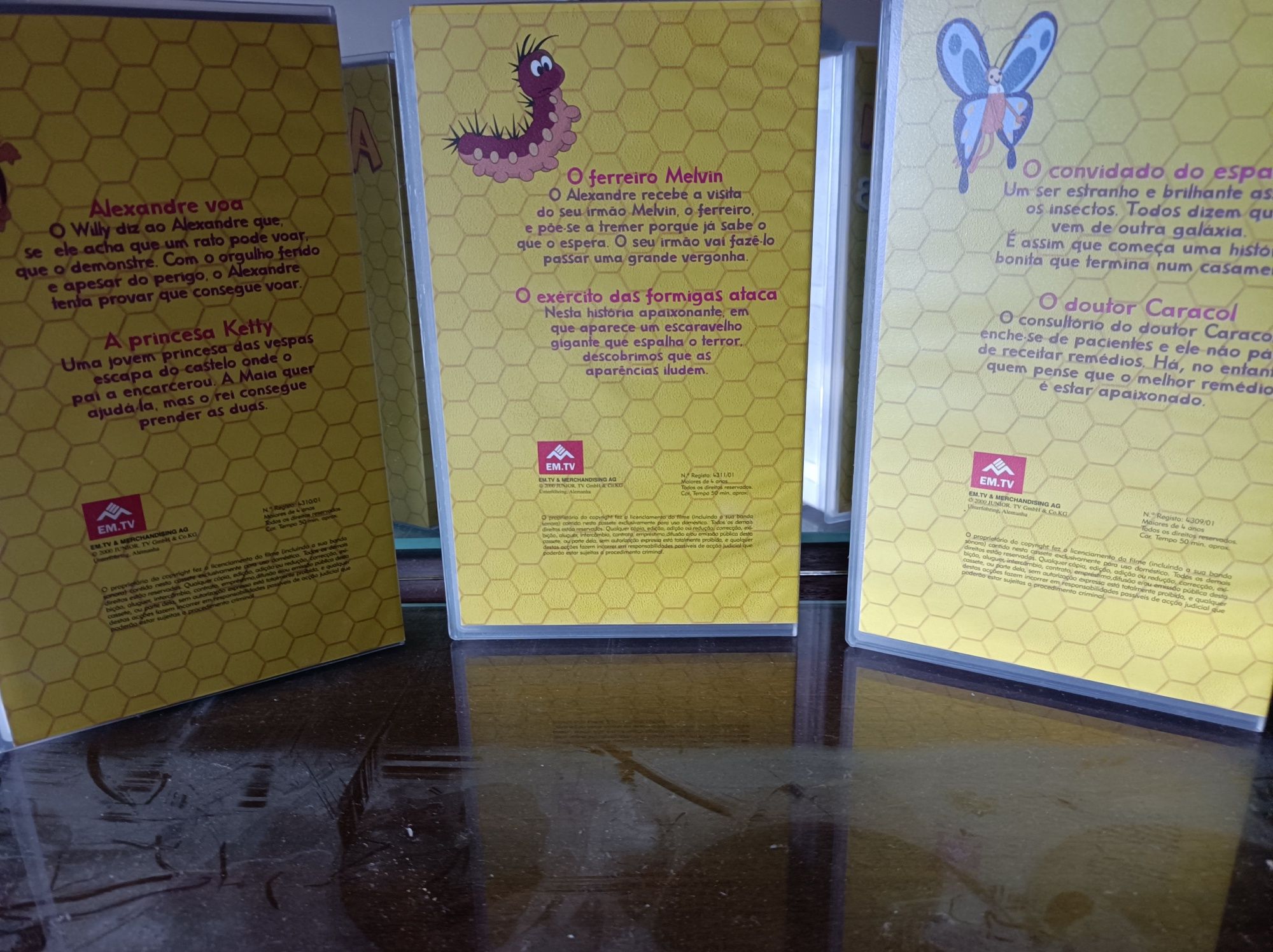 Coleção de 35 Cassetes VHS * A Abelha Maia * Excelente Estado