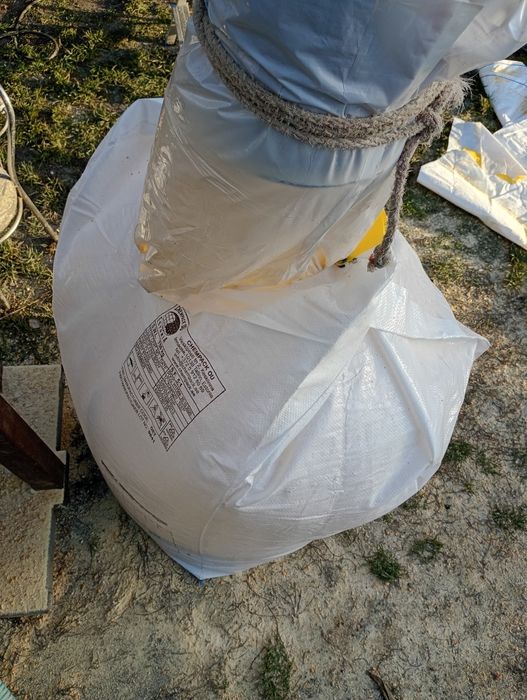 Mielone ziarno kukurydzy w big bagu z wkładem foliowym