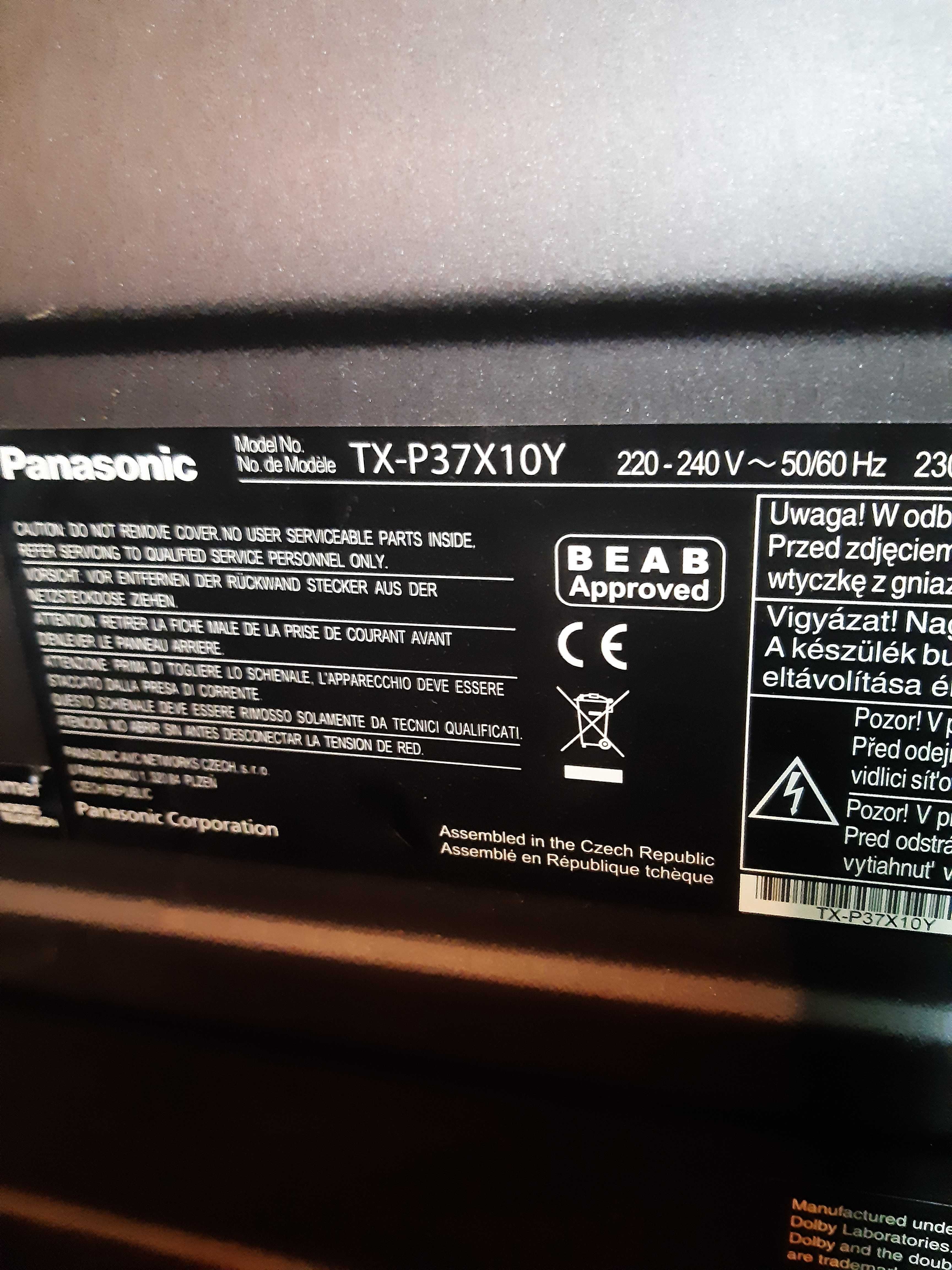 Telewizor Panasonic TX-P37X10Y 37 cali