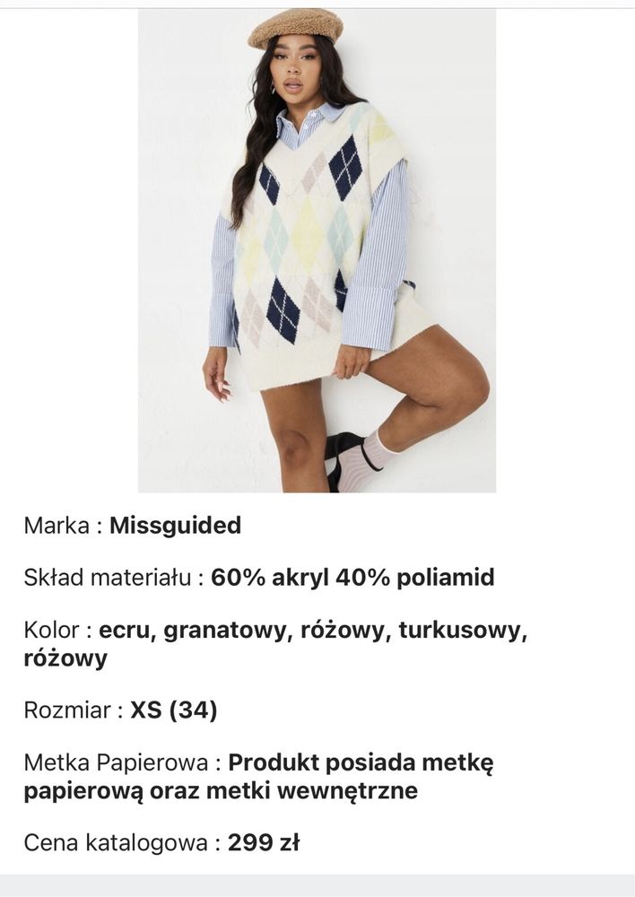 Ciepły bezrękawnik MISSGUIDED