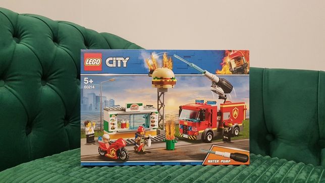LEGO City Na ratunek w płonącym barze 60214 Straż Pożarna