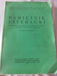 Książka,, Pamiętnik literacki