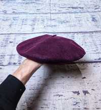 Bordowy beret vintage Kangol modelaine wełniany