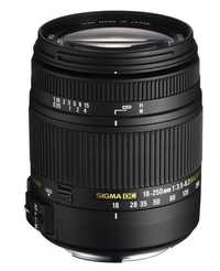Lente Sigma 18-250mm f/3.5-6.3 DC Macro OS HSM para Nikon F mount