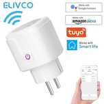 Умная Wi-Fi Розетка с таймером Elivco. 16А, Alexa Google Home Tuya App