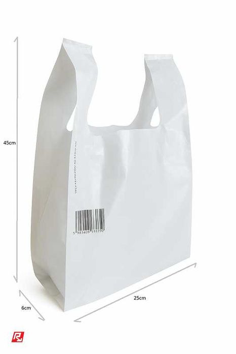 Mała reklamówka mocna z kodem 25x45 100 sztuk