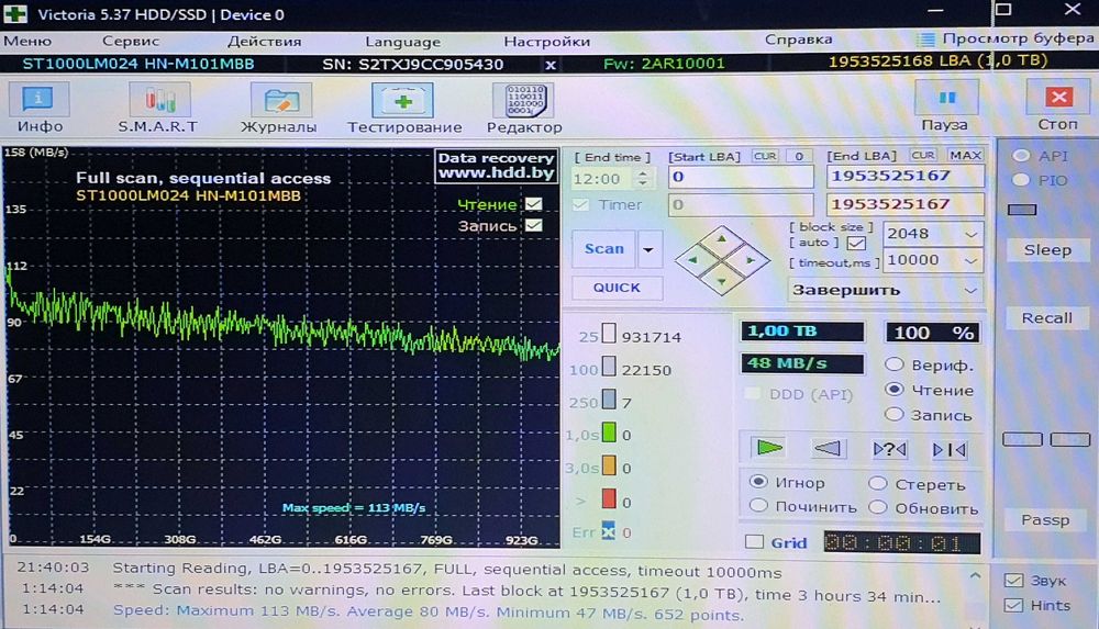 Зовнішній жорсткий диск HDD 1 TB Samsung UBS 3.0 / вінчестер
