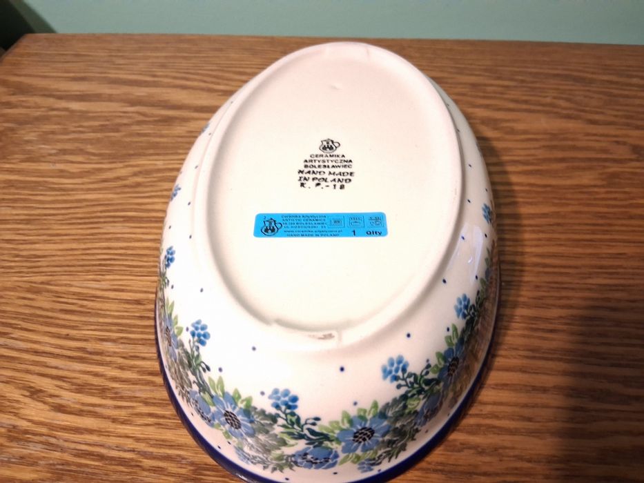 Polmisek owalny 1L 24cm GAT1 Ceramika Artystyczna Boleslawiec