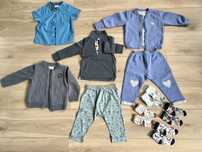 Paka ubranek dla chłopca 80-86 dres sweter Cocodrillo spodnie
